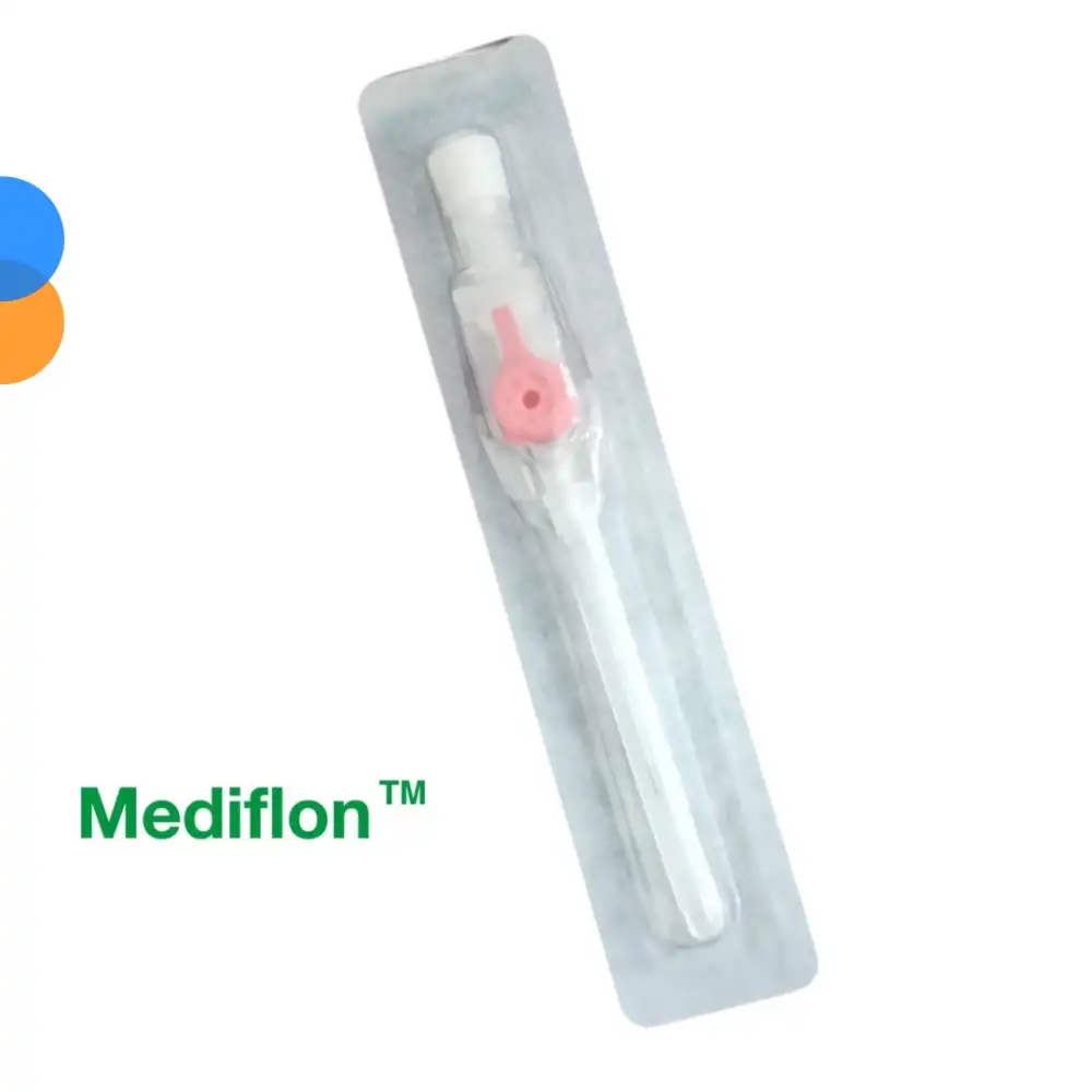 Mediflon Branül (İntraket) Pembe 20G 100 lü Kutu