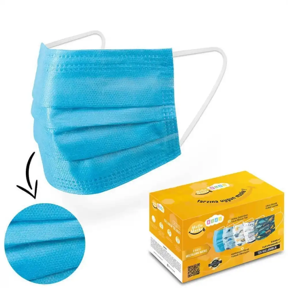 Cerrahi Çocuk Maske 50li Kutu