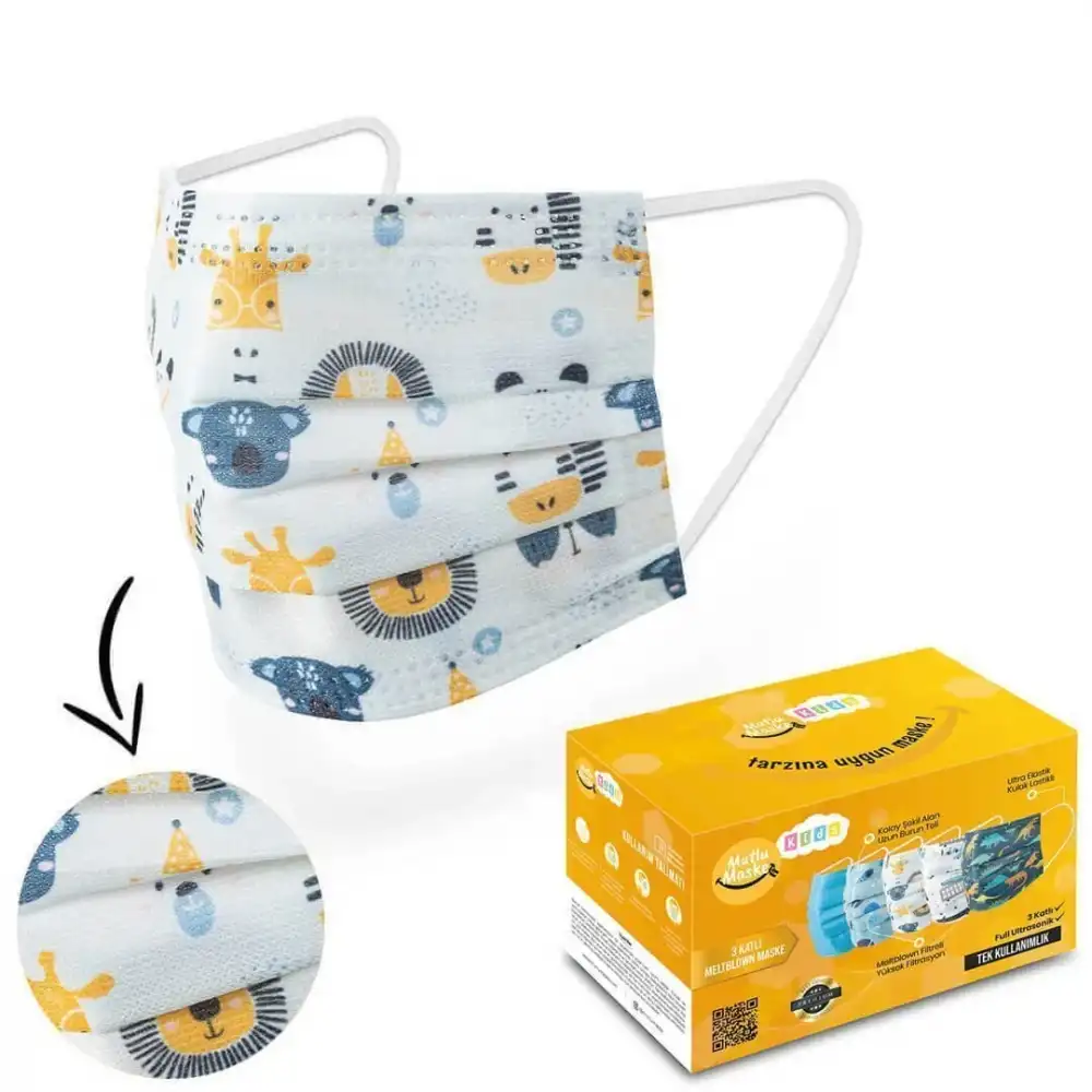 Cerrahi Çocuk Maske 50li Kutu