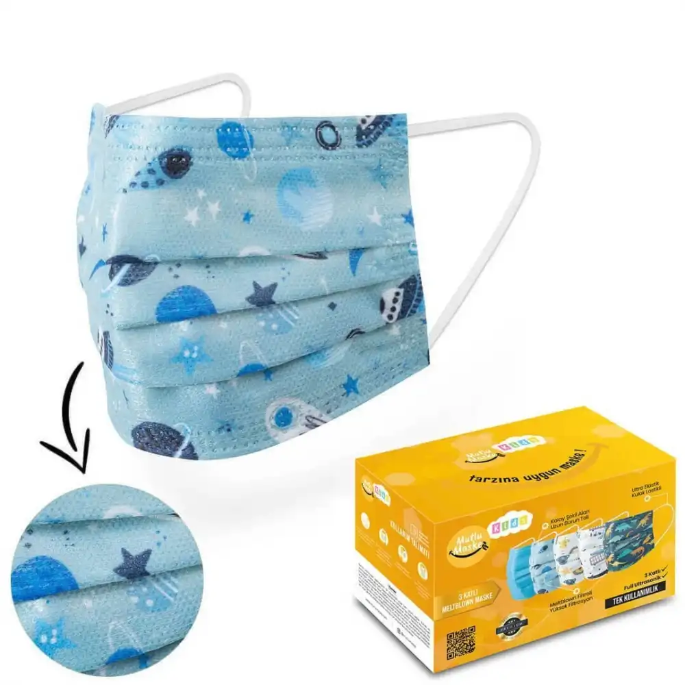 Cerrahi Çocuk Maske 50li Kutu