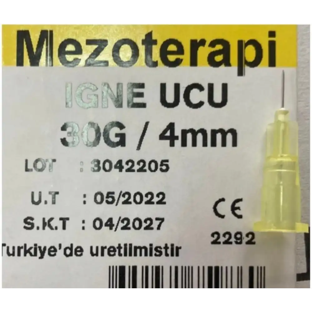 Genject Mezoterapi İğne Ucu 30G/ 4mm - 250li Kutu