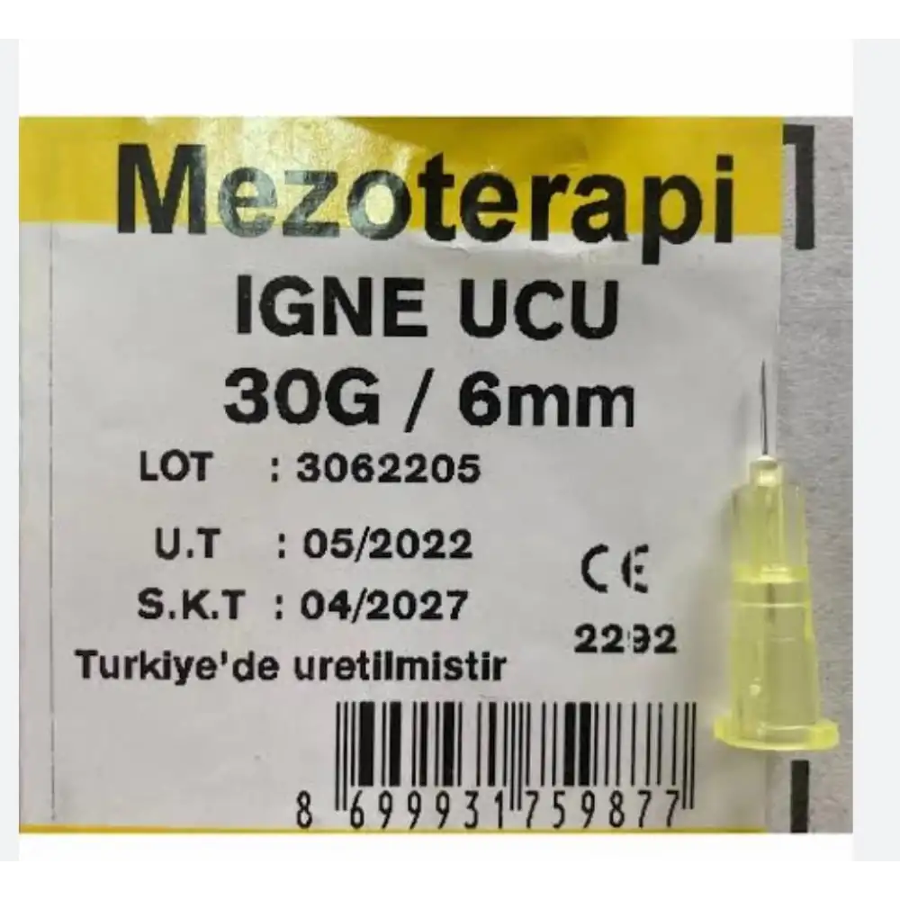 Genject Mezoterapi İğne Ucu 30G/ 6mm - 250li Kutu