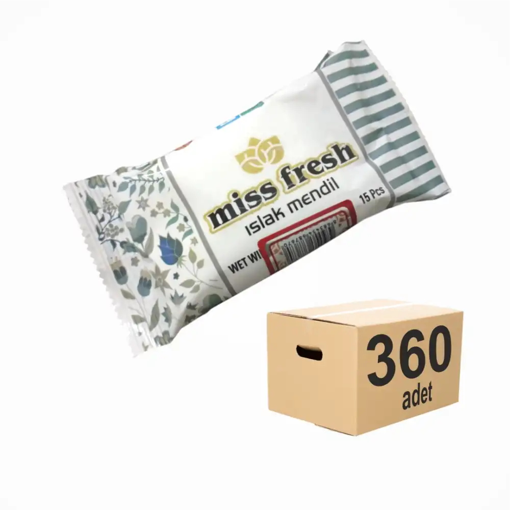 Miss Fresh Cep Islak Mendili 15li Yaprak - 360 Adet (3 Al 2 Öde Kampanyalı Ürün)