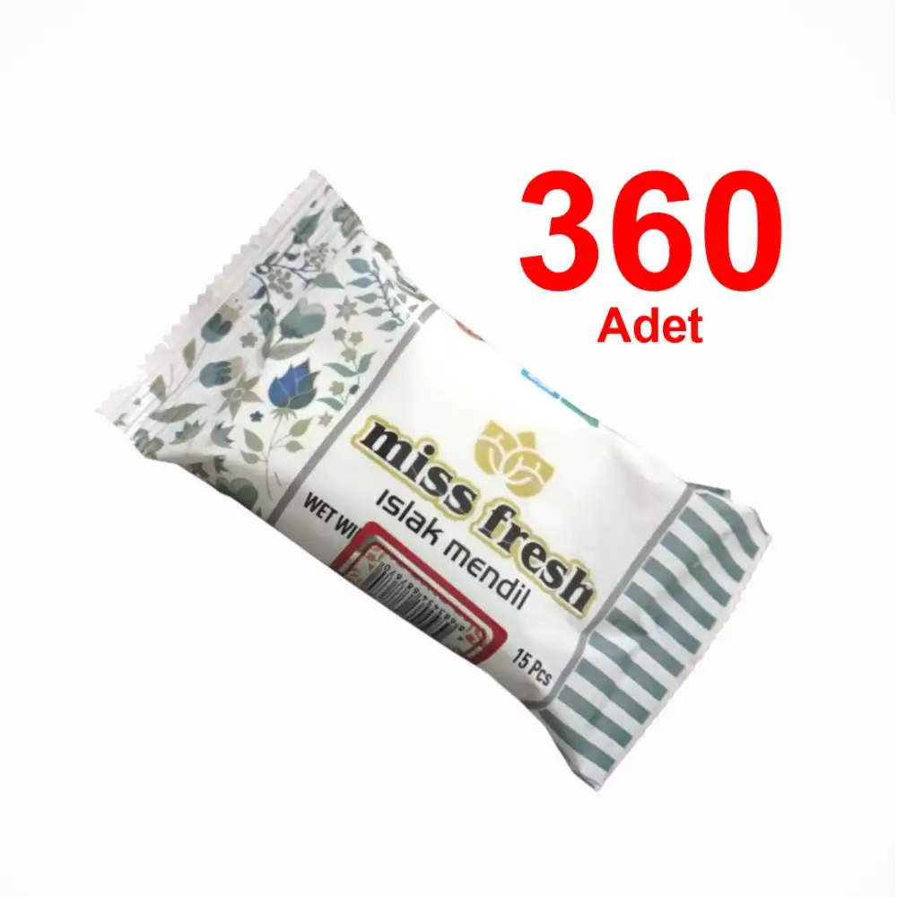Miss Fresh Cep Islak Mendili 15li Yaprak - 360 Adet (3 Al 2 Öde Kampanyalı Ürün)
