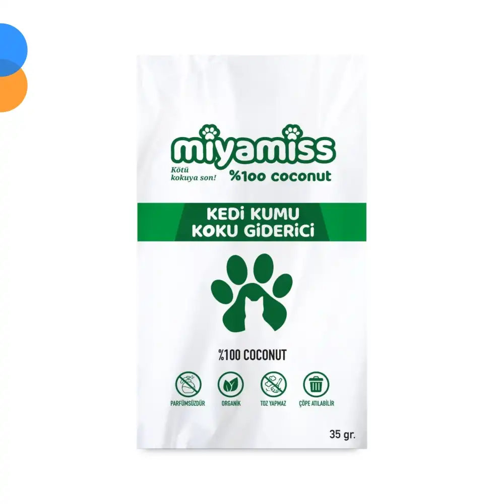 Miyamiss Kedi Kumu Koku Giderici Coconut 125 Adet + Elite Adet 35gr (STAND HEDİYELİ)