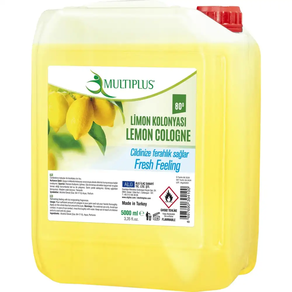 Multiplus Kolonya 5 LT - Limon