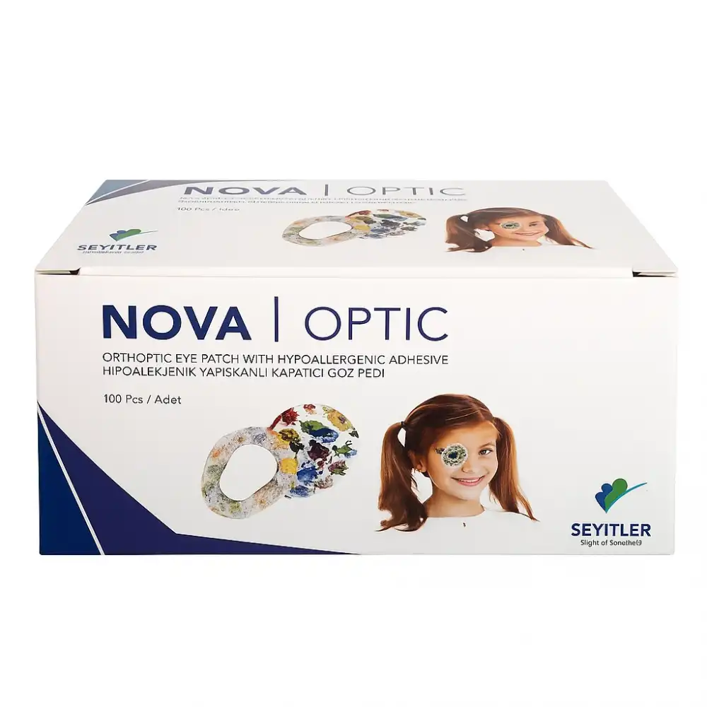 Nova Optik Göz Pedi 6,5cm x 9,5cm 100lü Kutu (Pediatrik)