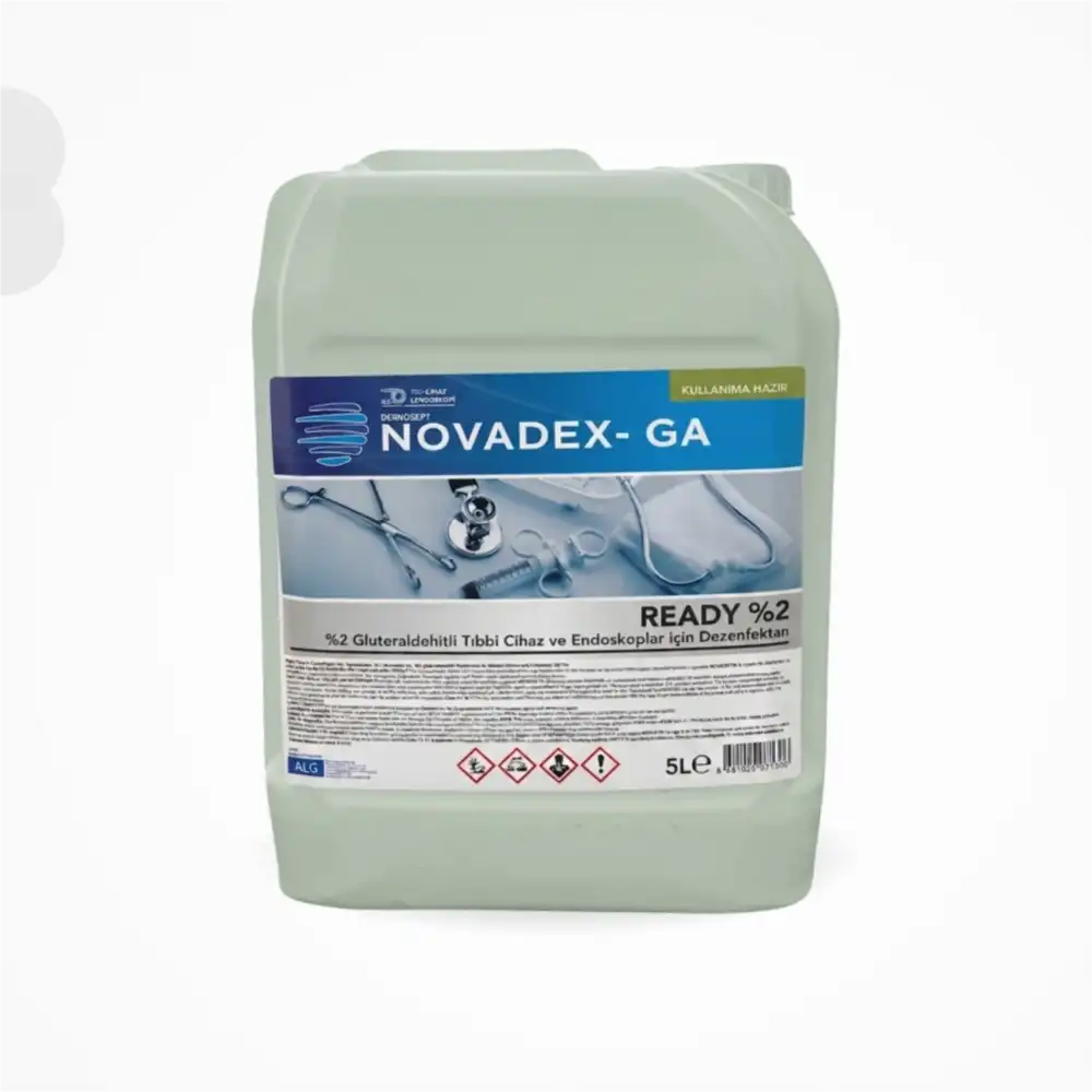 Novadex GA Alet Dezenfektanı (Cidex Muadili) 5 LT - 4 Adet (1 Koli)
