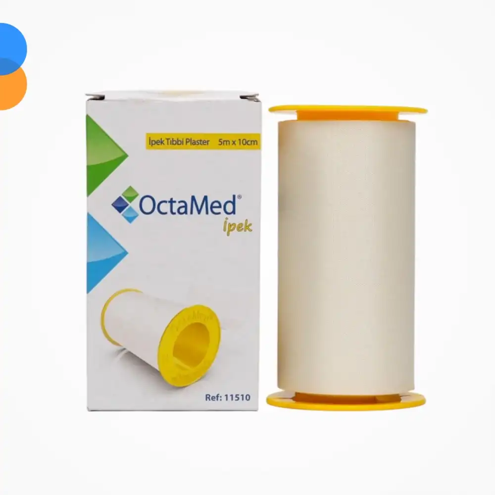 Octacare İpek Flaster 10cm x 5m - 10 Adet