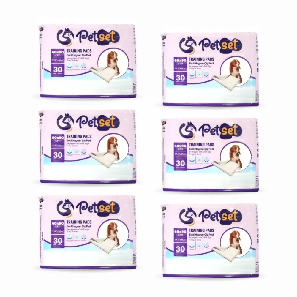 Pet-Set Serme Bezi (Çiş Pedi) 60cm x 90cm | 6 x 30lu Paket (180 Adet)