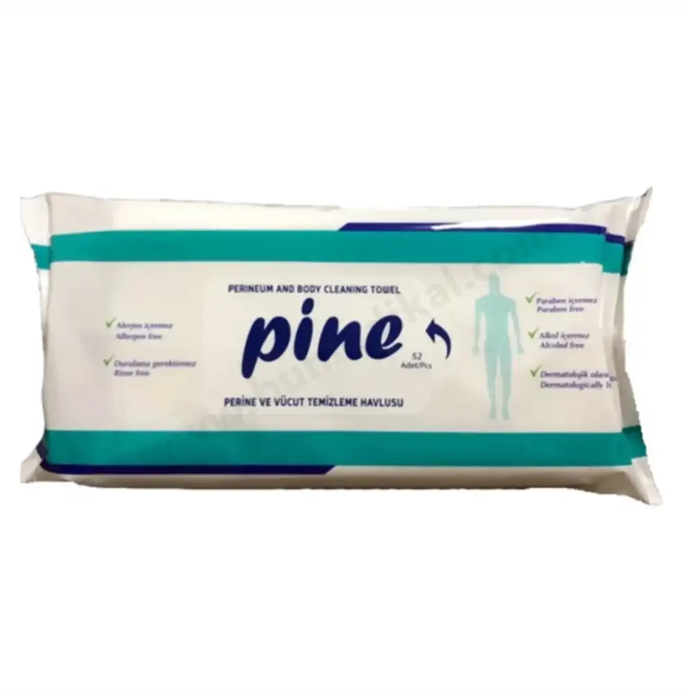 Pine Hasta Temizleme Mendili 50li - 12 Paket