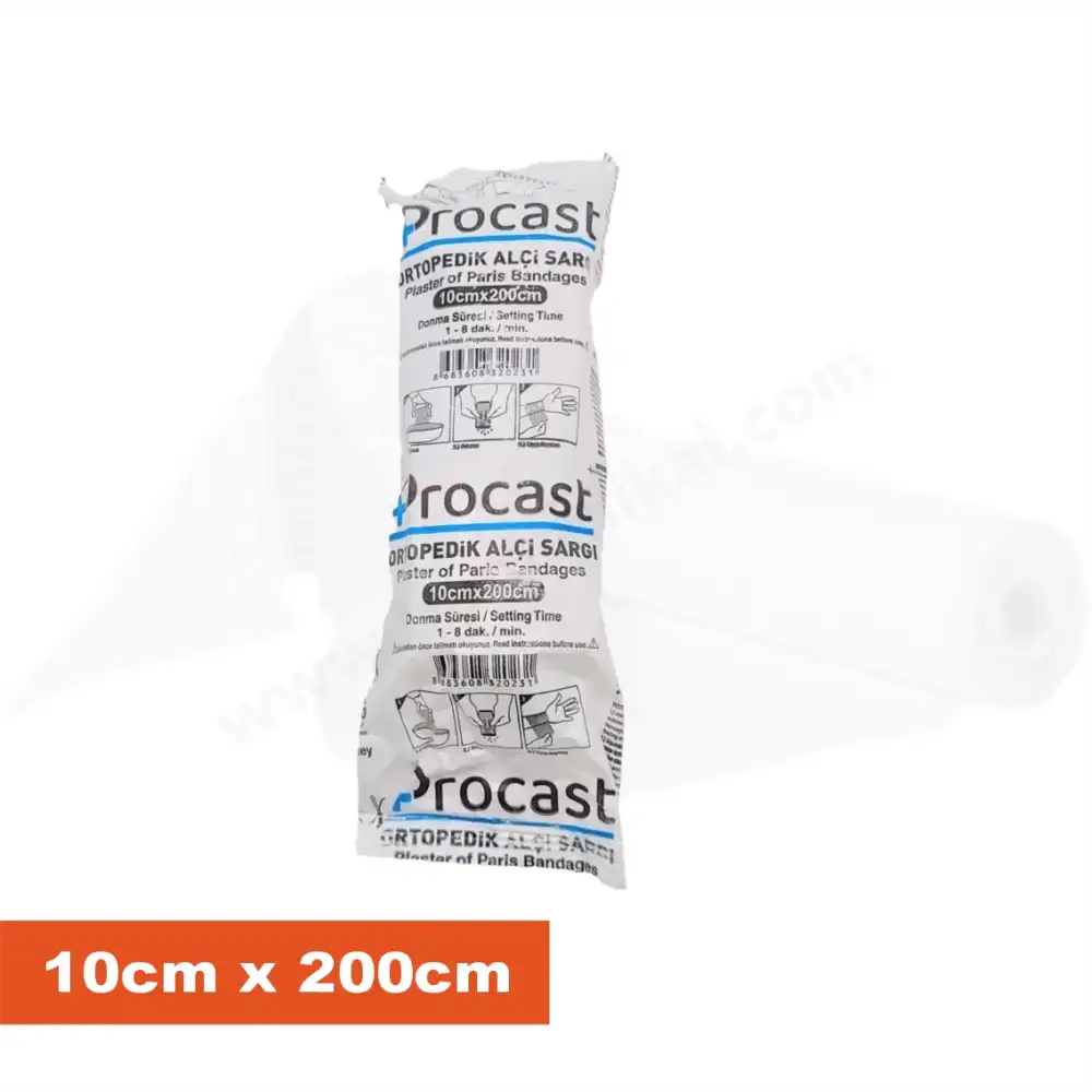 Procast Alçı Sargı 10cm x 200cm 1 Adet