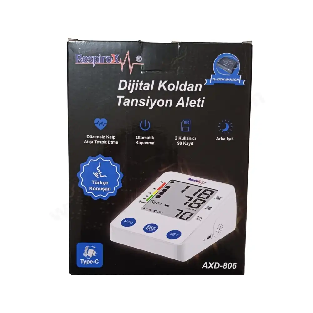 Respirox Axd-806 Koldan Konuşan Tansiyon Aleti