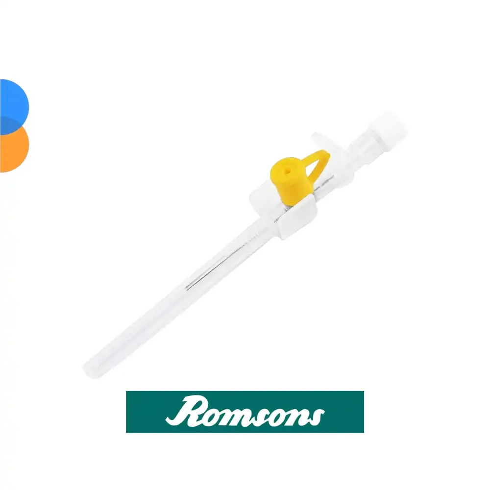 Romsons Branül (Anjiokat) Sarı 24G 100lü Kutu