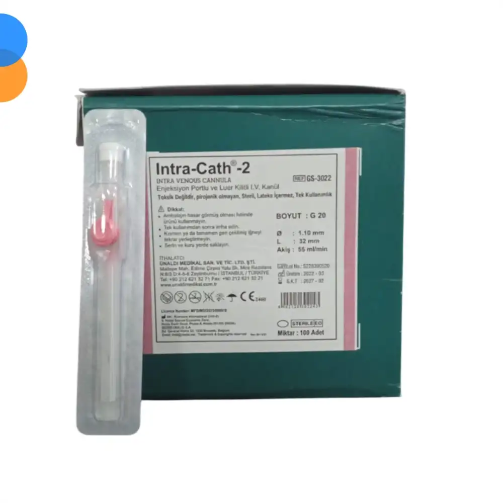 Romsons Branül (Anjiokat) Pembe 20G 100lü Kutu