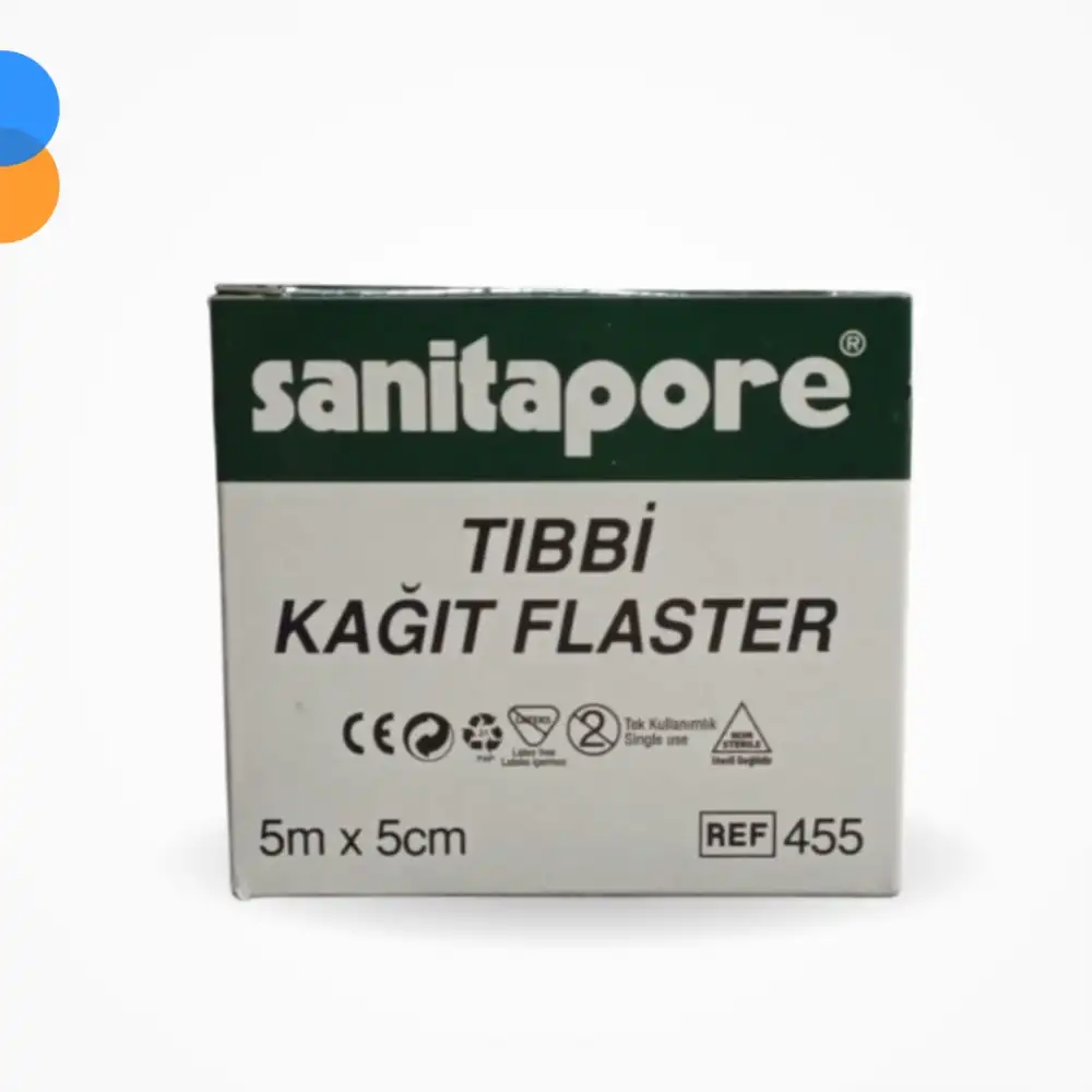 Sanita Pore Kağıt Hipoalerjenik Flaster 5cm x 5m Kesicili