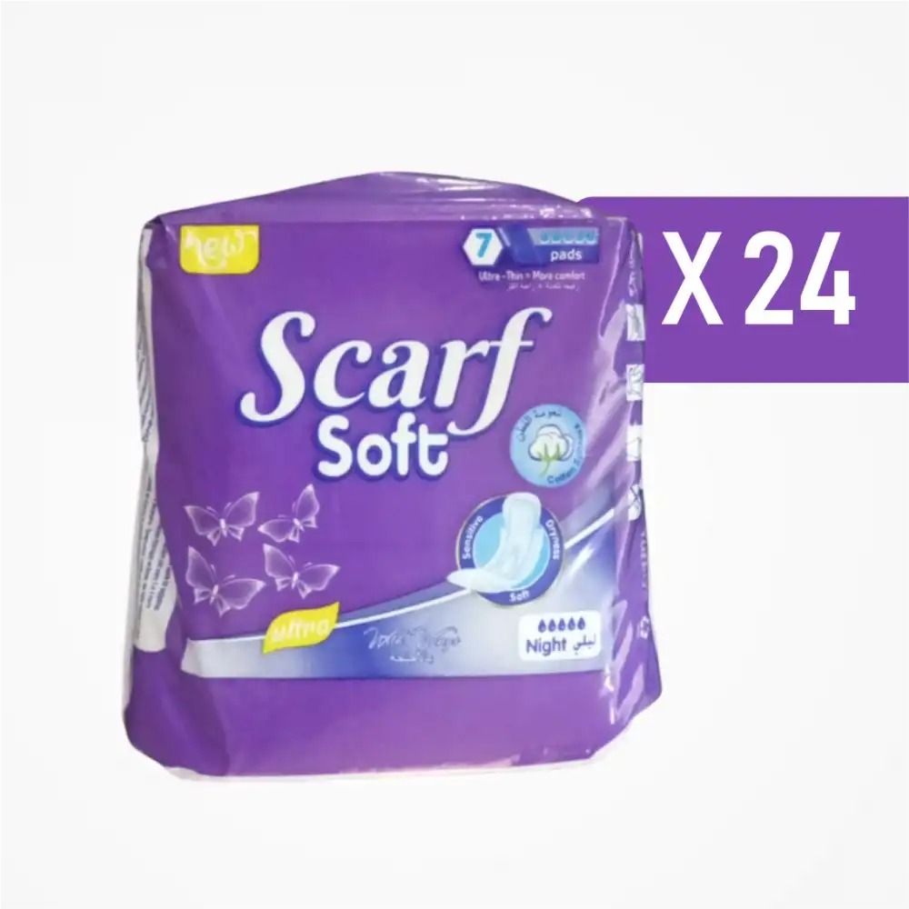 Scarf Soft Gece Pedi Ultra İnce 7li Paket x 24 Paket (168 Adet)