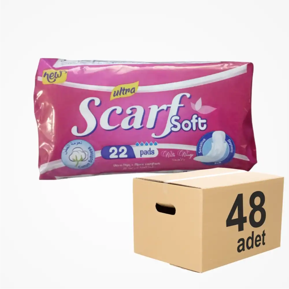 Scarf Soft Hijyen Günlük Pedi 22li Paket x 48 Paket (1056 Adet)