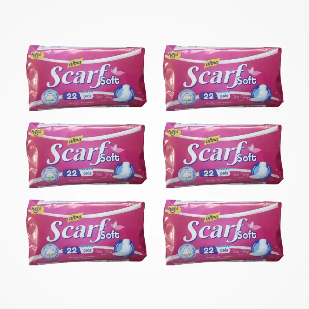 Scarf Soft Hijyen Günlük Pedi 22li Paket x 6 Paket (132 Adet)