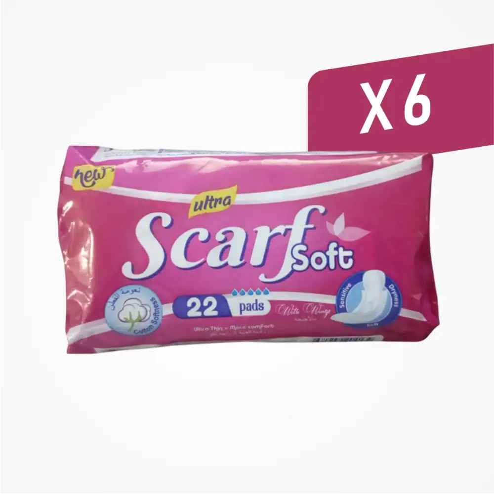 Scarf Soft Hijyen Günlük Pedi 22li Paket x 6 Paket (132 Adet)