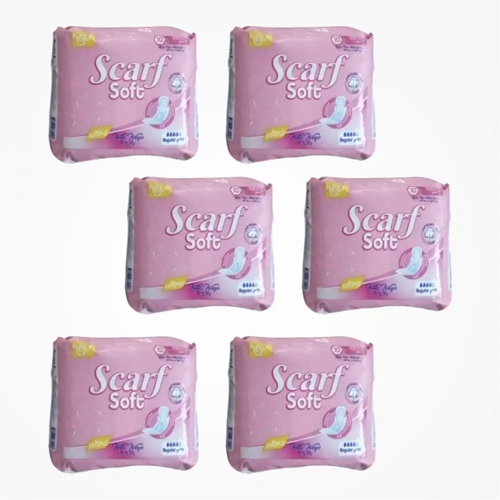 Scarf Soft Hijyen Günlük Pedi Ultra İnce 10lu Paket x 6 Paket (60 Adet)