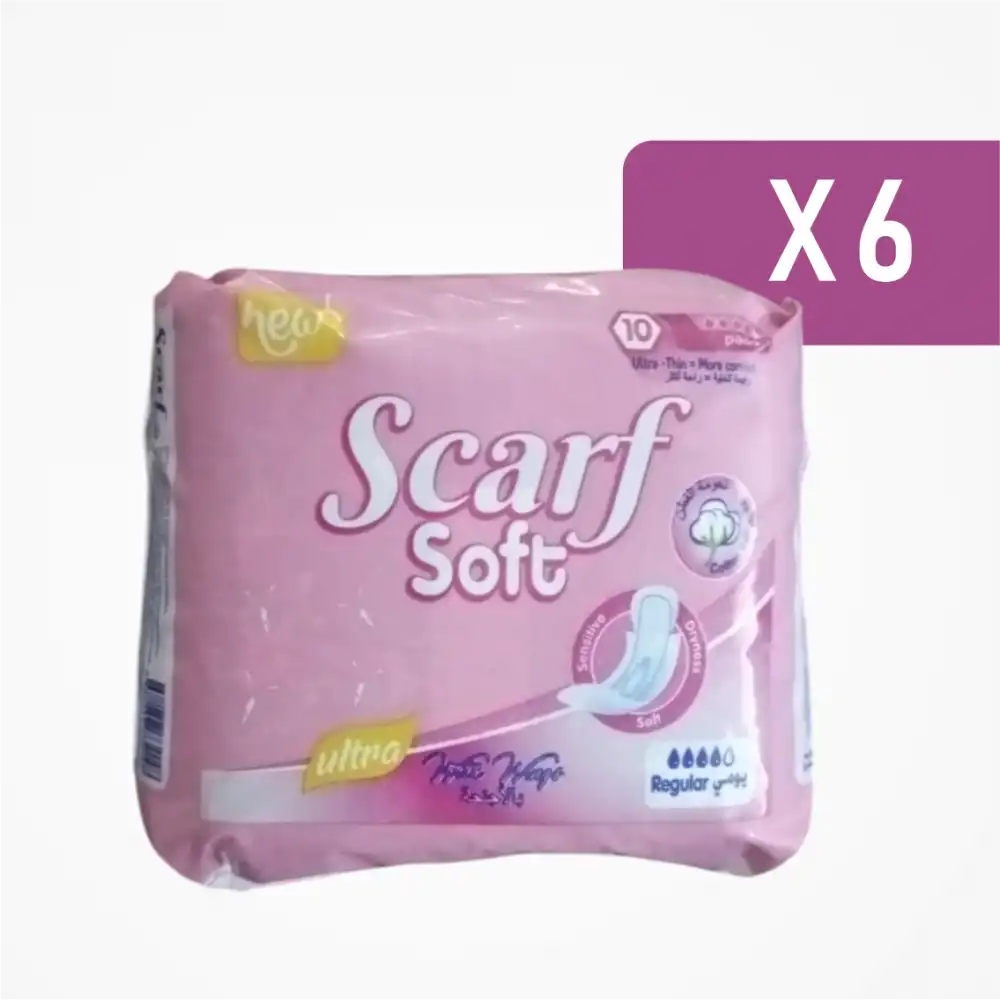 Scarf Soft Hijyen Günlük Pedi Ultra İnce 10lu Paket x 6 Paket (60 Adet)