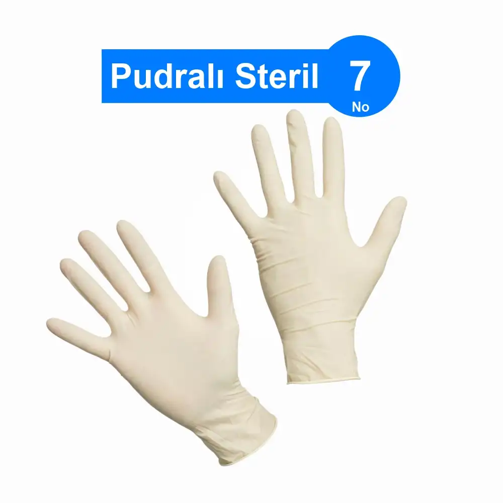 Steril Eldiven Pudralı No: 7 - 1 Koli - 400 Adet