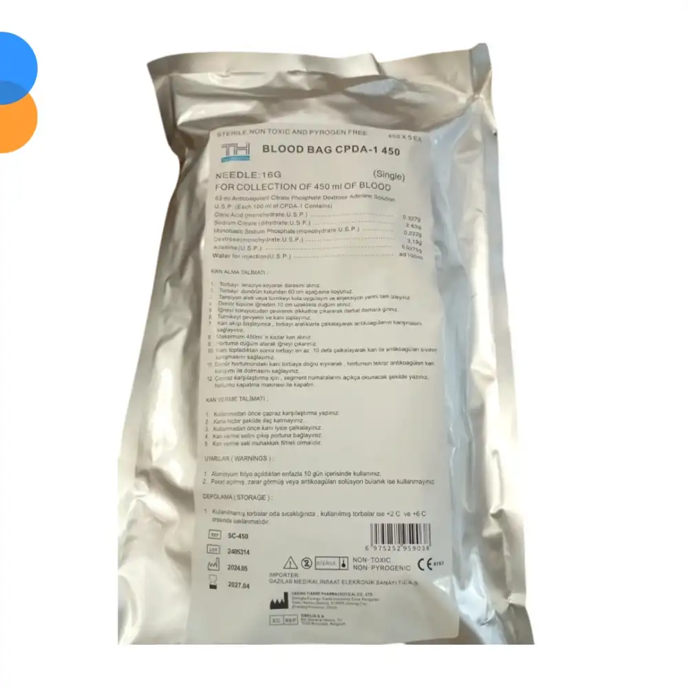 TH Kan Torbası Tekli 5li Paket