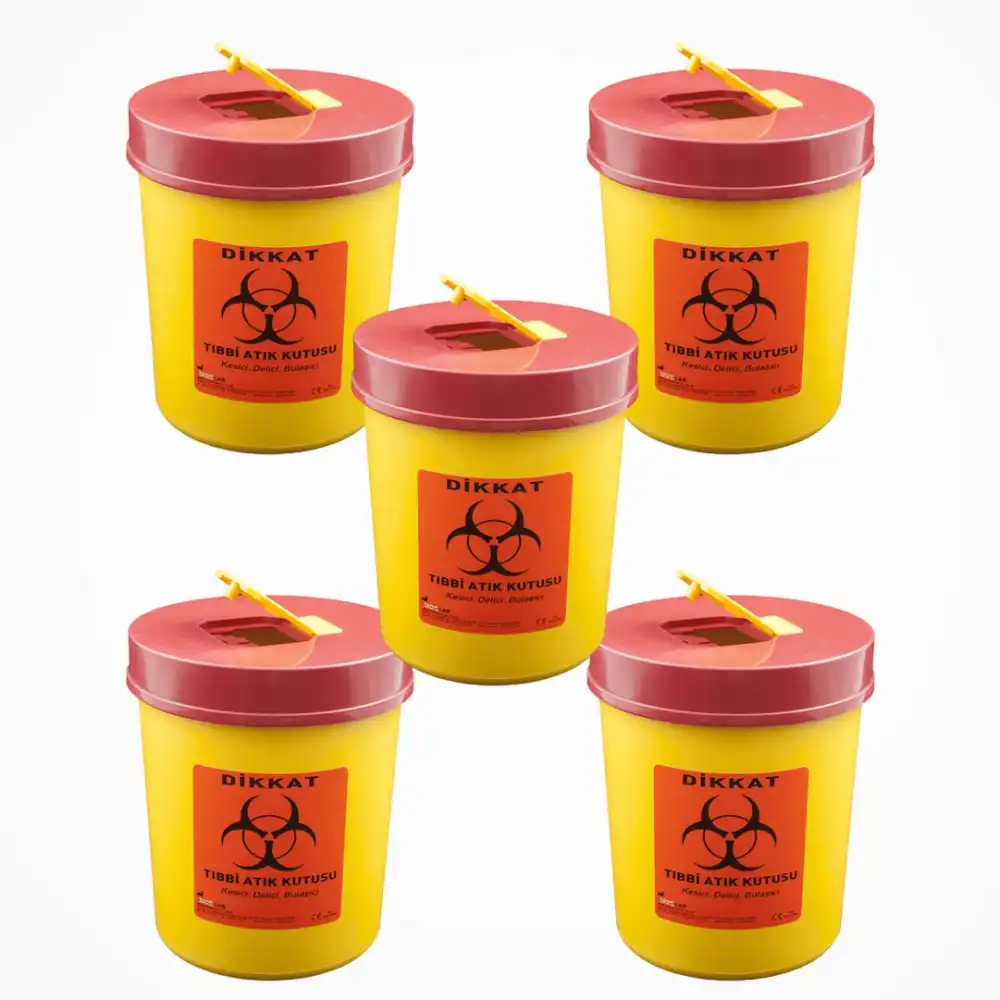 Tıbbi Atık Kovası 1,3 Lt | 5 Adet