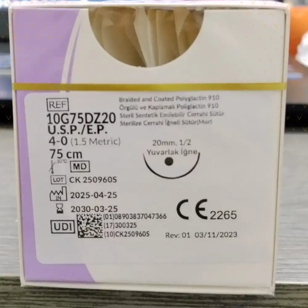 Trusynth PGA Sütür (Emilebilir) YUVARLAK İğneli 12li Kutu No: 0
