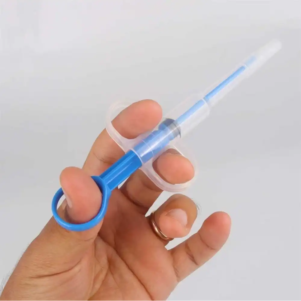 Tules Besleme ve Hap Yutturma Enjektörü Plastik (Çift Başlıklı)