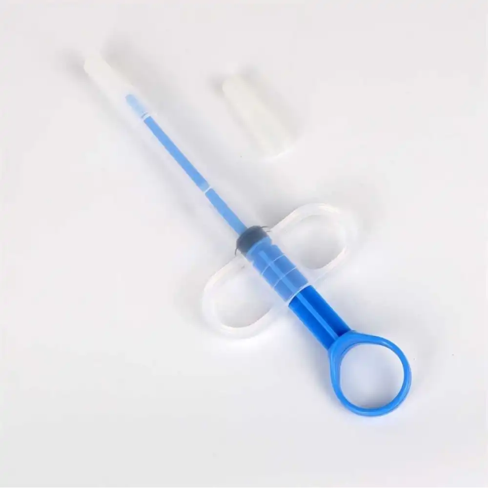 Tules Besleme ve Hap Yutturma Enjektörü Plastik (Çift Başlıklı)