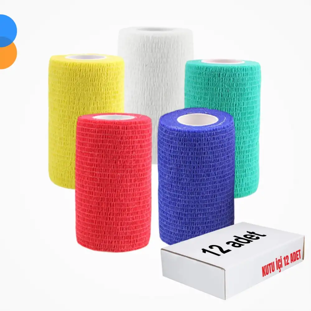Tules Kendinden Yapışkanlı Coban Bandaj 10CM x 4,5m - 12 adet