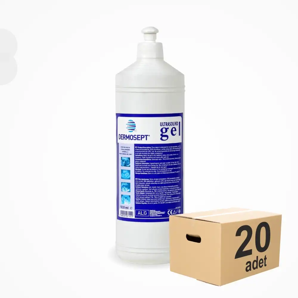 Ultrason Ekg ve Lazer Epilasyon Jeli 1 Litre - 20 Adet (1 Koli)