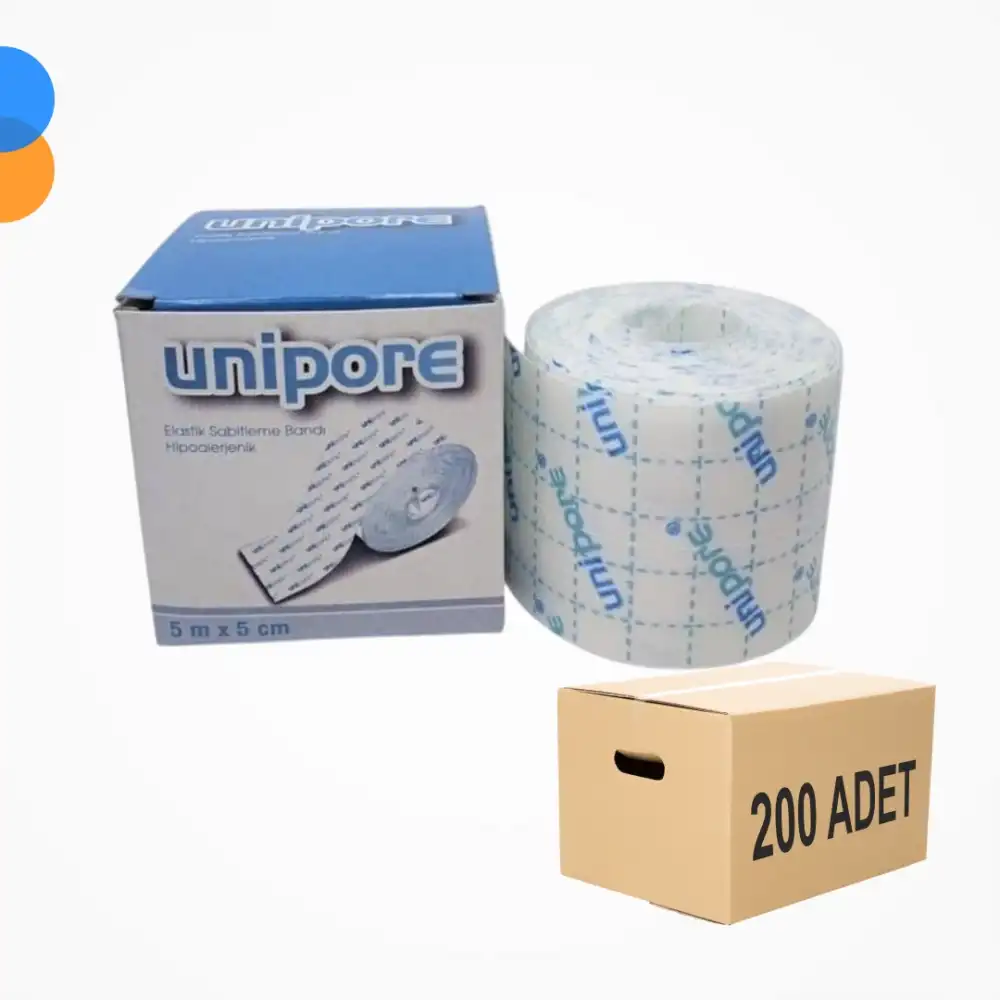 Unipore Fix Esnek Flaster 5cm x 5m - 200 adet (1Koli)