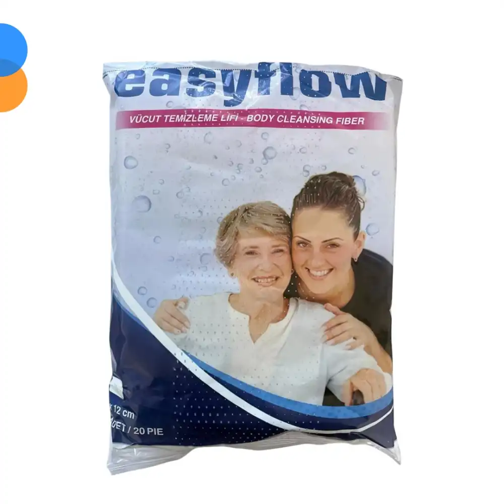 Easyflow Vücut Yıkama Temizleme Lifi 20li Paket (Tek Kullanımlık) x 5 Paket