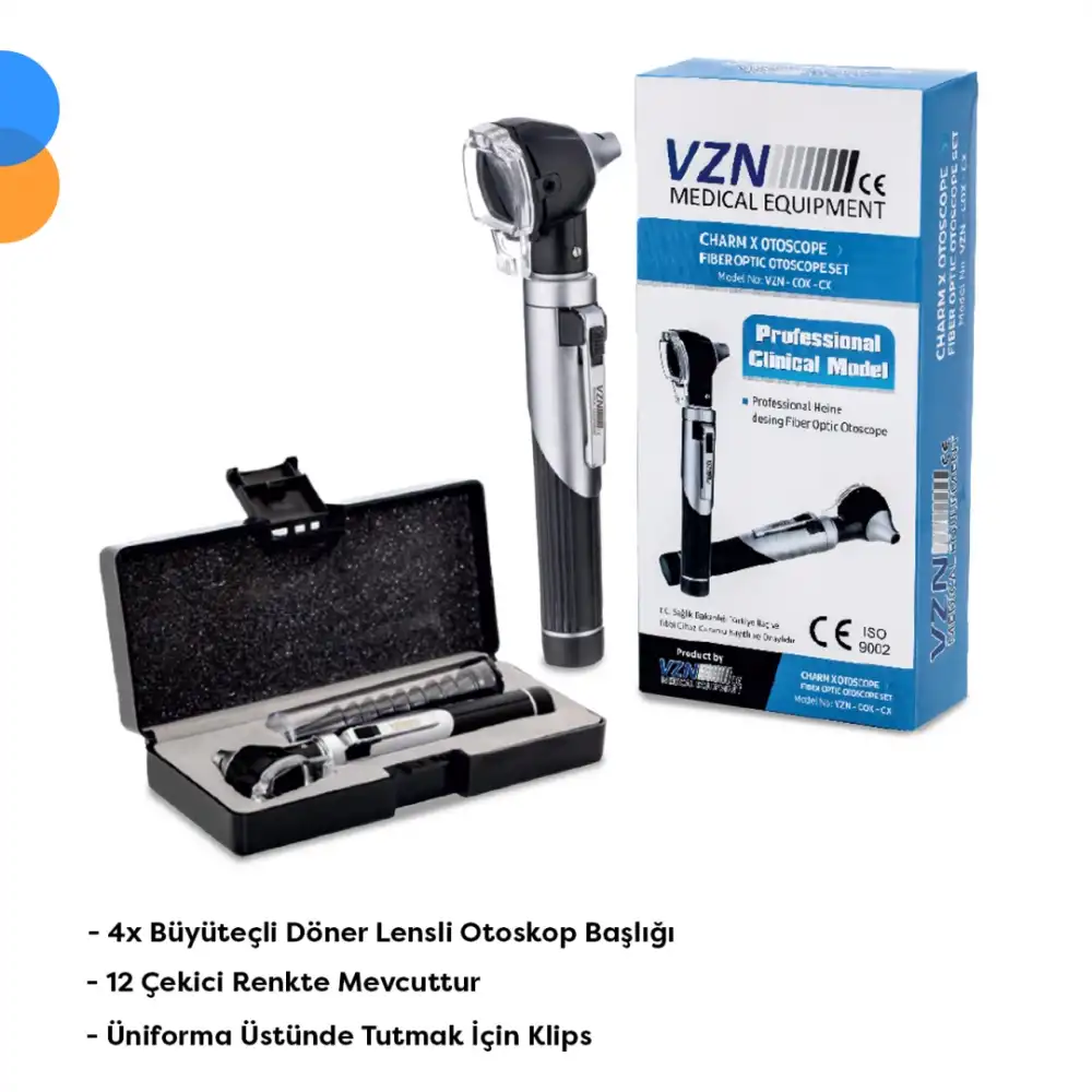 VZN Fiber Optik Otoskop Set (Heine Dizayn COX-CX)