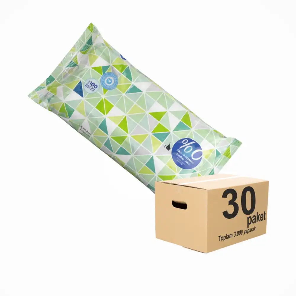 WanCare Islak Mendil 100lü Paket x 30 Paket (3000 Yaprak)