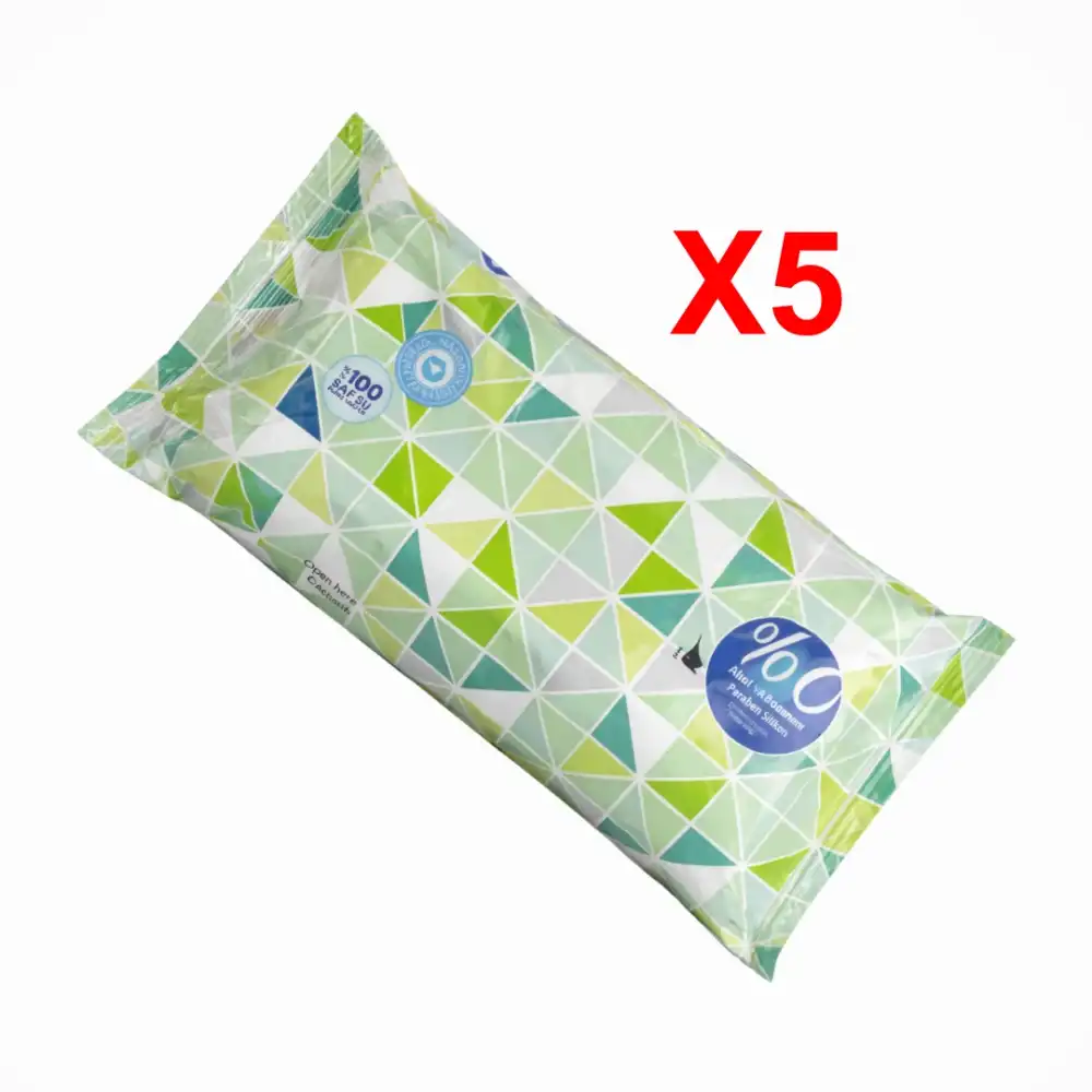 WanCare Islak Mendil 100lü Paket x 5 Paket (500 Yaprak)