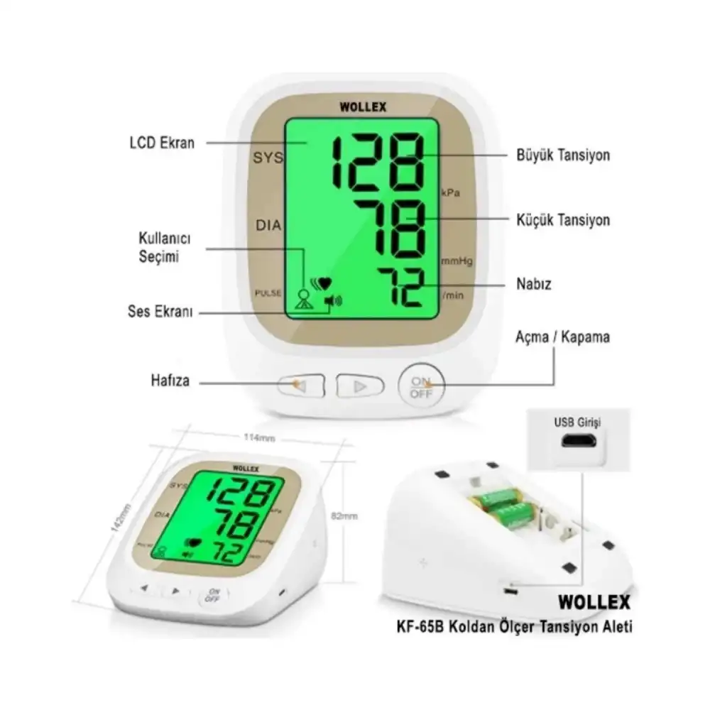 Wolex Konuşan Tansiyon Aleti Koldan