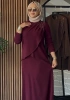 MODAL ŞARDONLUETEK TUNİK TAKIM - Bordo