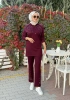 MODAL TUNİK PANTOLON TAKIM - Bordo