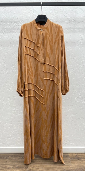 JAKAR CUPRA ELBİSE - Taba