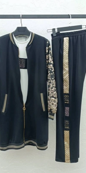 BAMBU MODAL ÜÇLÜ TAKIM - Siyah