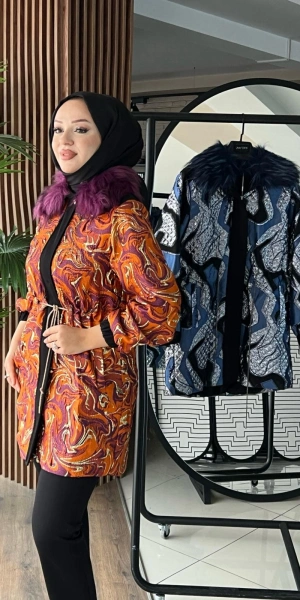 JAKAR KÜRKLÜ CEKET - Tarçın - BZCJAKAR