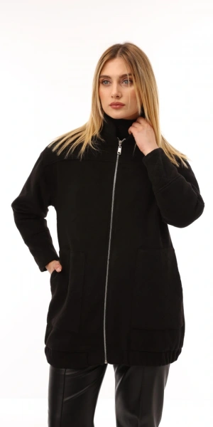 KAŞE BOMBER KABAN - Siyah