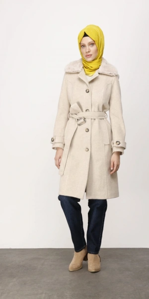 KÜRKLÜ KAŞE KABAN - Kum