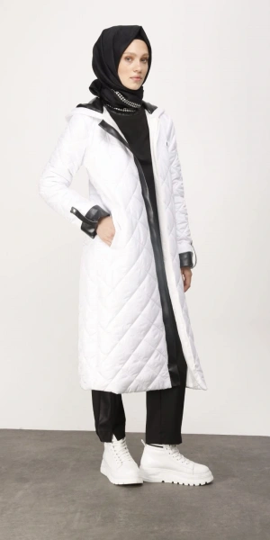 ORANJ KOMBİNLİ KAPİTONE KABAN - Ekru