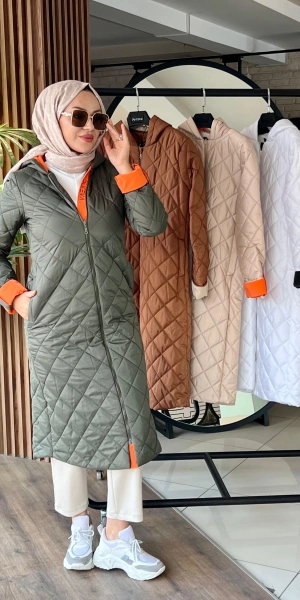 ORANJ KOMBİNLİ KAPİTONE KABAN - Haki