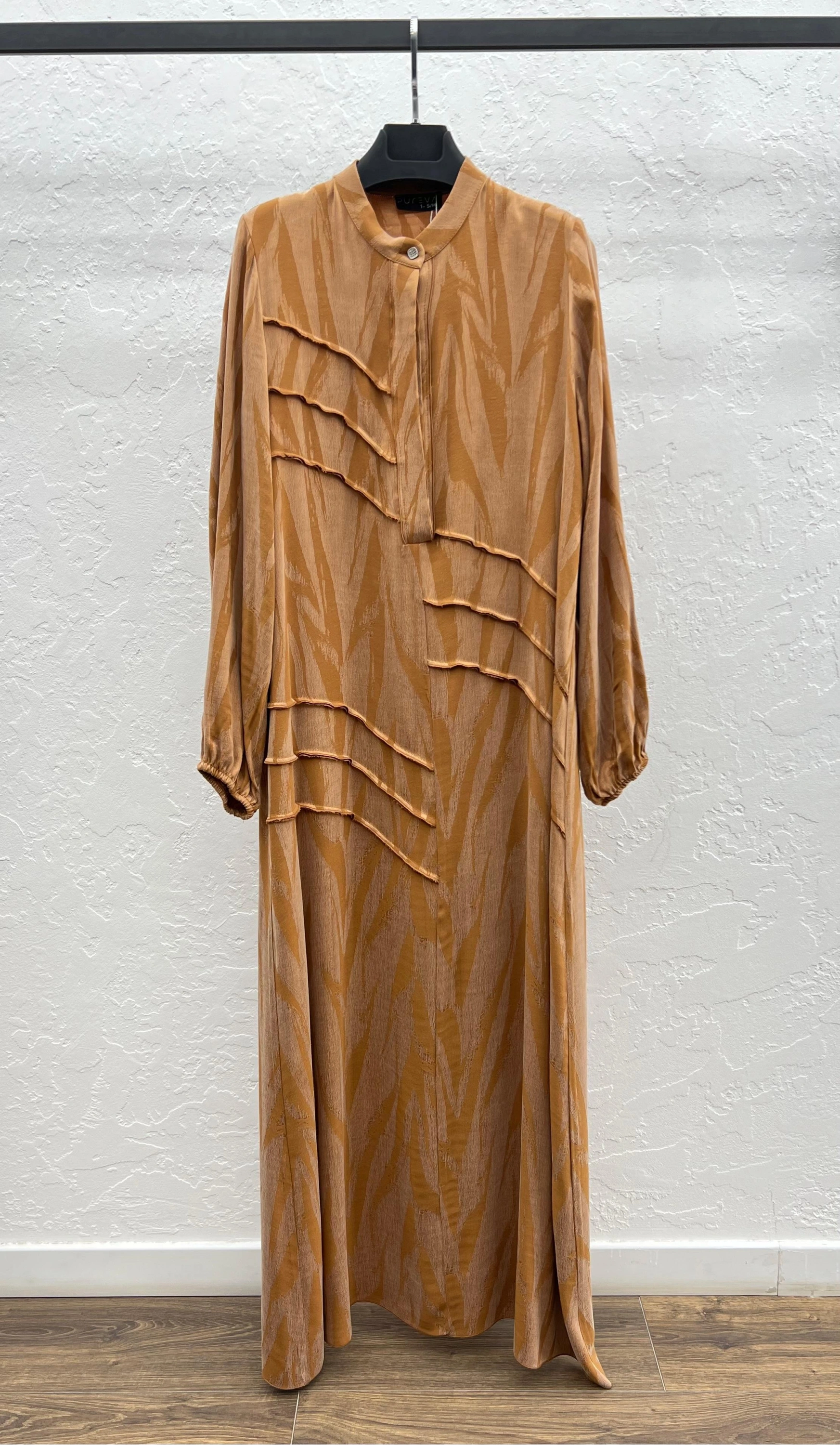 JAKAR CUPRA ELBİSE - Taba